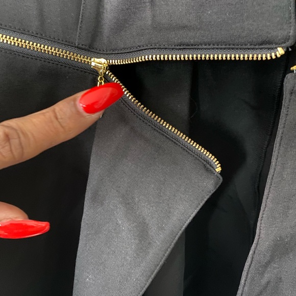 IMAN Global Chic Convertible Bell-Slv Ponte Blazer BLACK 1X NEW with Zipper - Picture 2 of 9